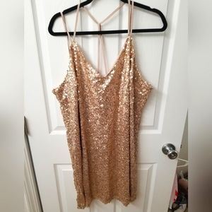 COPY - Rose Gold Sequin dress size 2xl